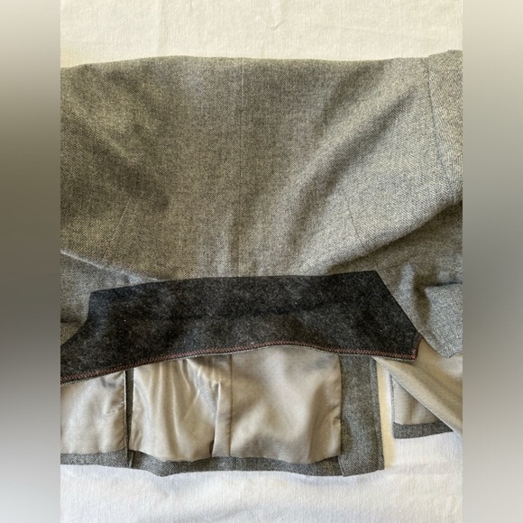 Banana Republic Charcoal Herringbone Wool Blazer - Picture 15 of 16